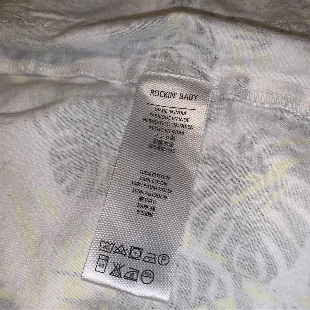 Rockin’ Baby Palm Tree Graphic Hooded Jacket, 100% Cotton, sz 6